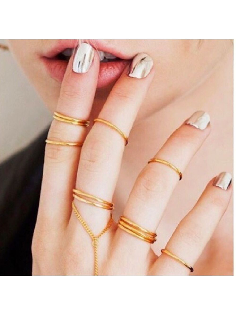 14KT Gold Mirror Nail Wraps